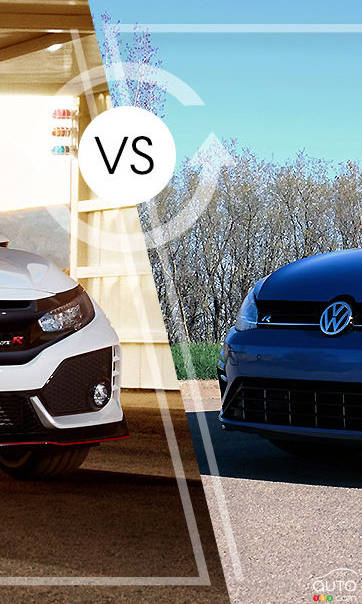 Comparison: 2019 Honda Civic Type R vs 2019 Volkswagen Golf R